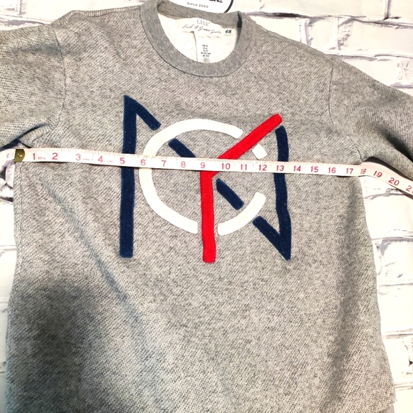 RETRO LOGG NYC CREW NECK GREY SWEATER XS   - Picture 7 of 7